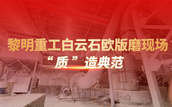 白云石欧版磨制粉项目 | “质”在必···